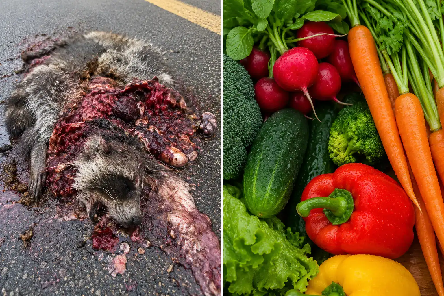 Side-by-side meat versus vegetables: the body's own answer to what the Bible says about eating meat