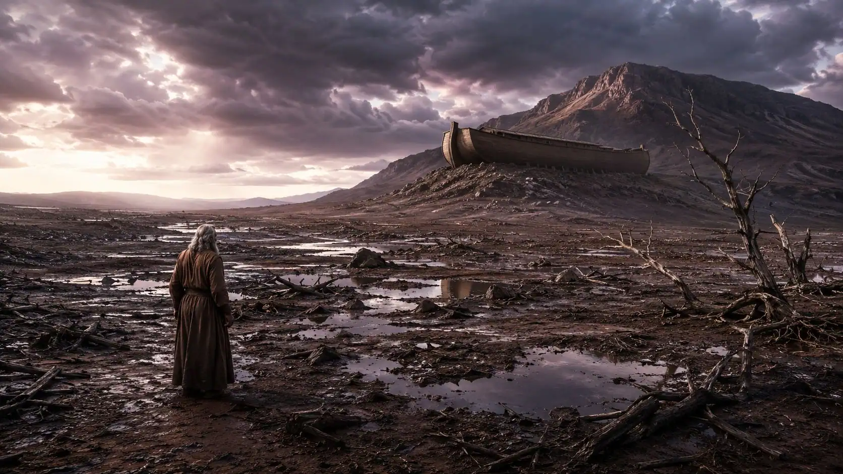 What does the Bible say about eating meat: Noah looking at the post-flood earth that triggered Genesis 9:3